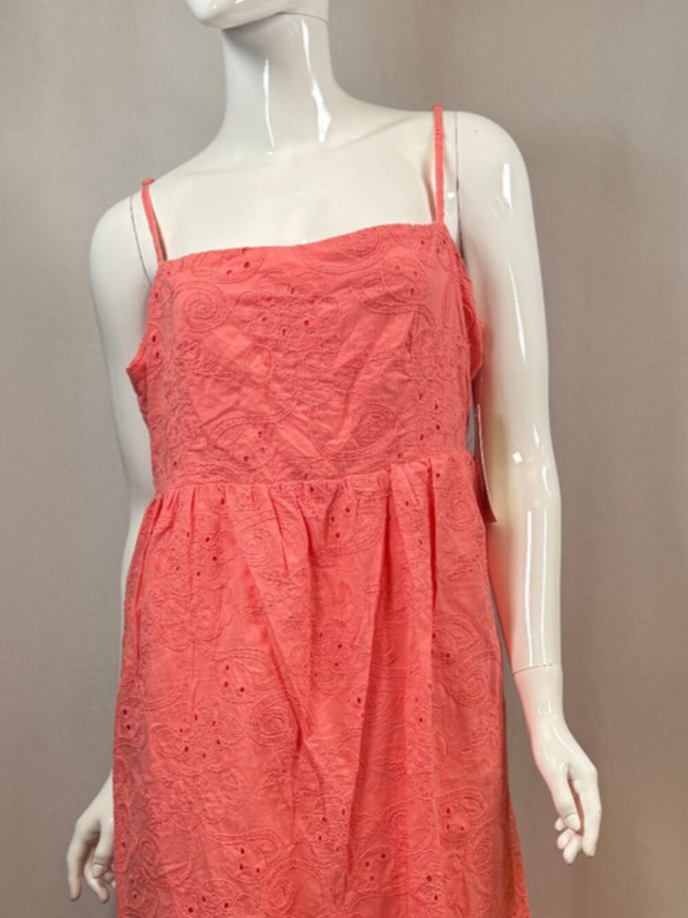 NWT Nanette Lapore Salmon Pink Light Flamingo Cotton Lined Lace Dress Size 14